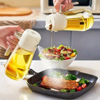 Buy 1 Get 1 Free 2-in-1 oil spray and dispenser bottles (500ml) are available online in Pakistan