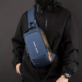 MS Mart - Anti-Theft Sling Bag for Men | Password Lock Crossbody Chest Bag with USB Port