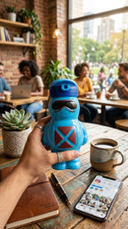 MS Mart - Cartoon Robot Sipper Bottle for Kids | Leak-Proof School Water Bottle