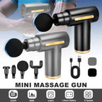 Massager Machine - Massage Gun Full Body - Deep Tissue Massage Gun - Massage Gun - Body Massager Powerful Muscle Relaxer For Men & Women Therapy Gun With Multiple Heads - Portable Rechargeable Pain Relief Massage