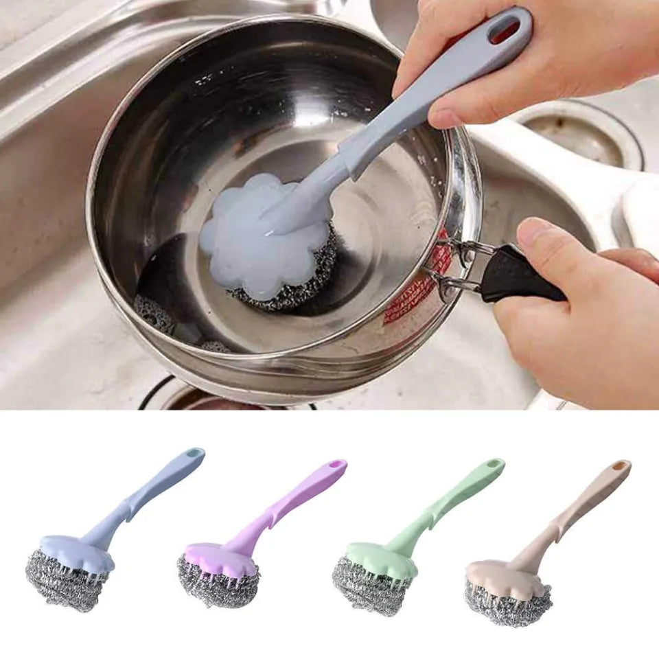 Pack Of 3 - Long Handle Kitchen Scrub Brush | Buy 2 Get 1 Free Offer