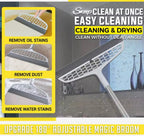 New Adjustable Magic Silicone Cleaning Wiper with Flexible Head – Perfect for Pet Hair, Bathroom Water, and Kitchen Dust Removal – Lightweight, Scratch-Free Blade and Long Ergonomic Handle for Floor Cleaning