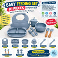 Kids Silicone Feeding Set Todler Meal Set 100 % Silicone Baby Meal Set Silicone Set Childerns Meal Training Set Cutlery .