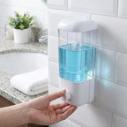 MS Mart - Wall Mounted Soap Dispenser | Liquid Soap & Shampoo Dispenser for Bathroom