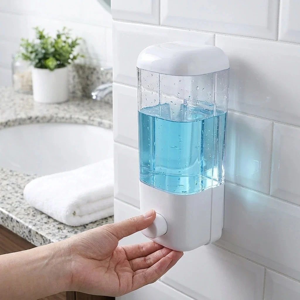 MS Mart - Wall Mounted Soap Dispenser | Liquid Soap & Shampoo Dispenser for Bathroom