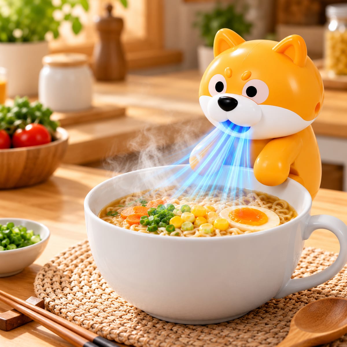 Clip-on Mini Fan for Cup&Bowl,Cute Animal Shaped Personal Fan for Cooling Coffee,&Drinks,Portable Desk Fan