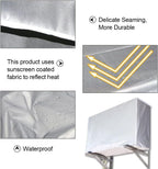 MS Mart - AC Cover Outdoor Unit | Parachute Fabric Waterproof Cover For AC - Silver