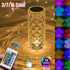 MS Mart - Crystal Diamond Table Lamp | 16 Colors Touch & Remote Control Rose Lamp