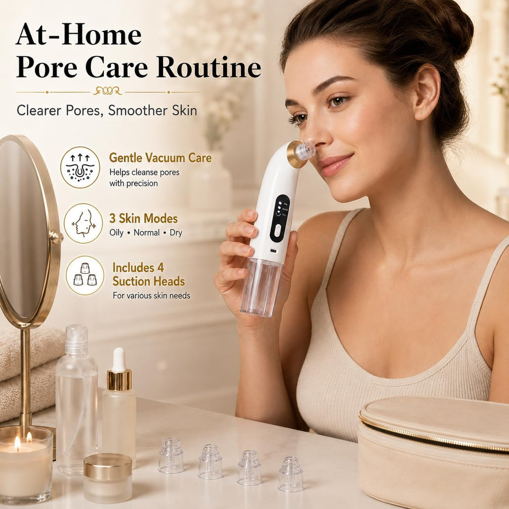 MS Mart - Small Bubble Blackhead Remover | Pore Vacuum Suction Cleaner for Face