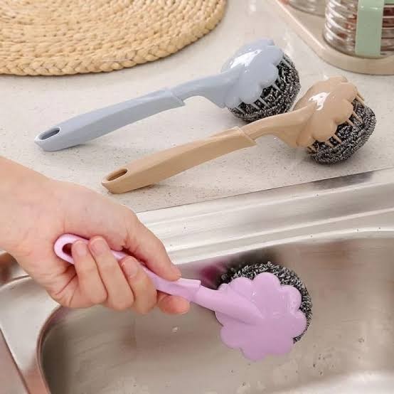 Pack Of 3 - Long Handle Kitchen Scrub Brush | Buy 2 Get 1 Free Offer