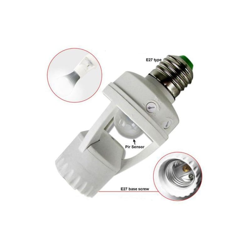 MS Mart - Motion Sensor Bulb Holder | Automatic Light On/Off Holder For Home