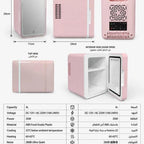 4L Mini Beauty Fridge | Makeup Fridge With LED Mirror - Hot & Cold - For Car & Home