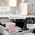 4L Mini Beauty Fridge | Makeup Fridge With LED Mirror - Hot & Cold - For Car & Home