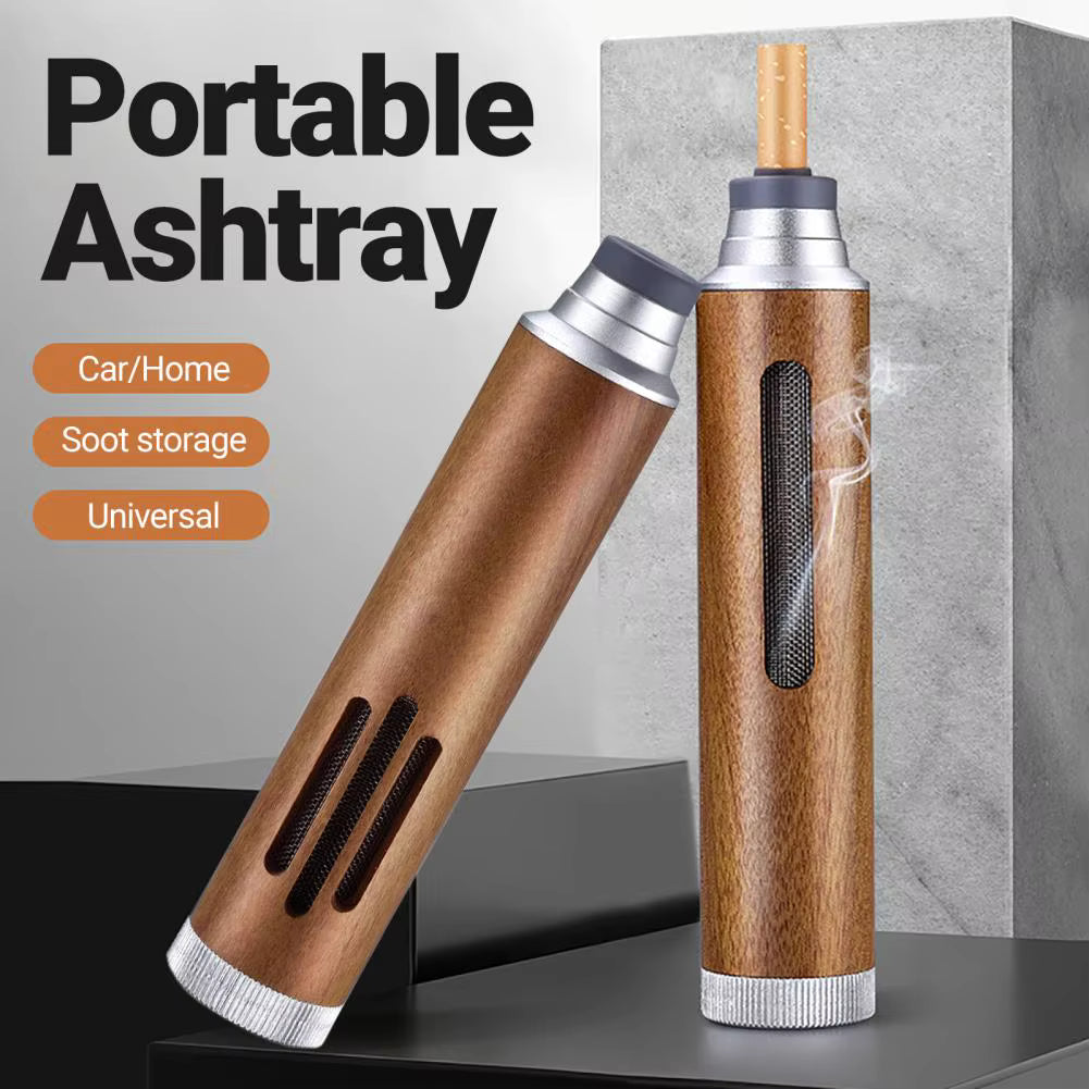 MS Mart - Portable Cigarette Holder With Ashtray | Dust-Free Mini Ash Tank For Car, Office, Home