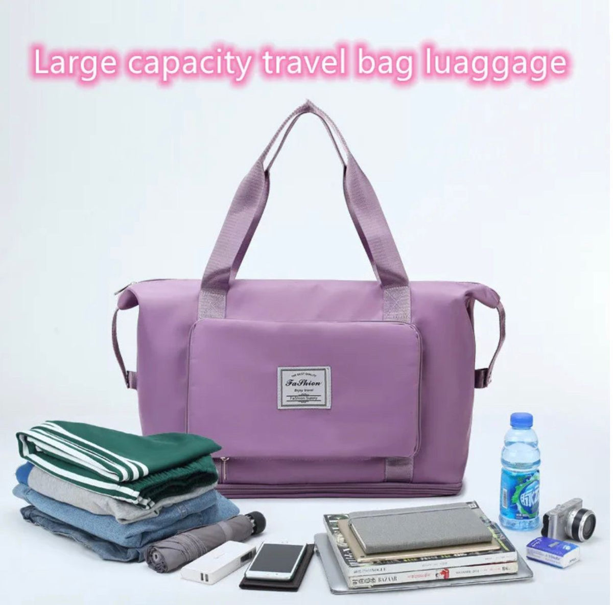 Expandable Oxford Pillow Bag Travel Organizer – Waterproof Foldable Luggage Storage Handbag for Travel & Gym made in china