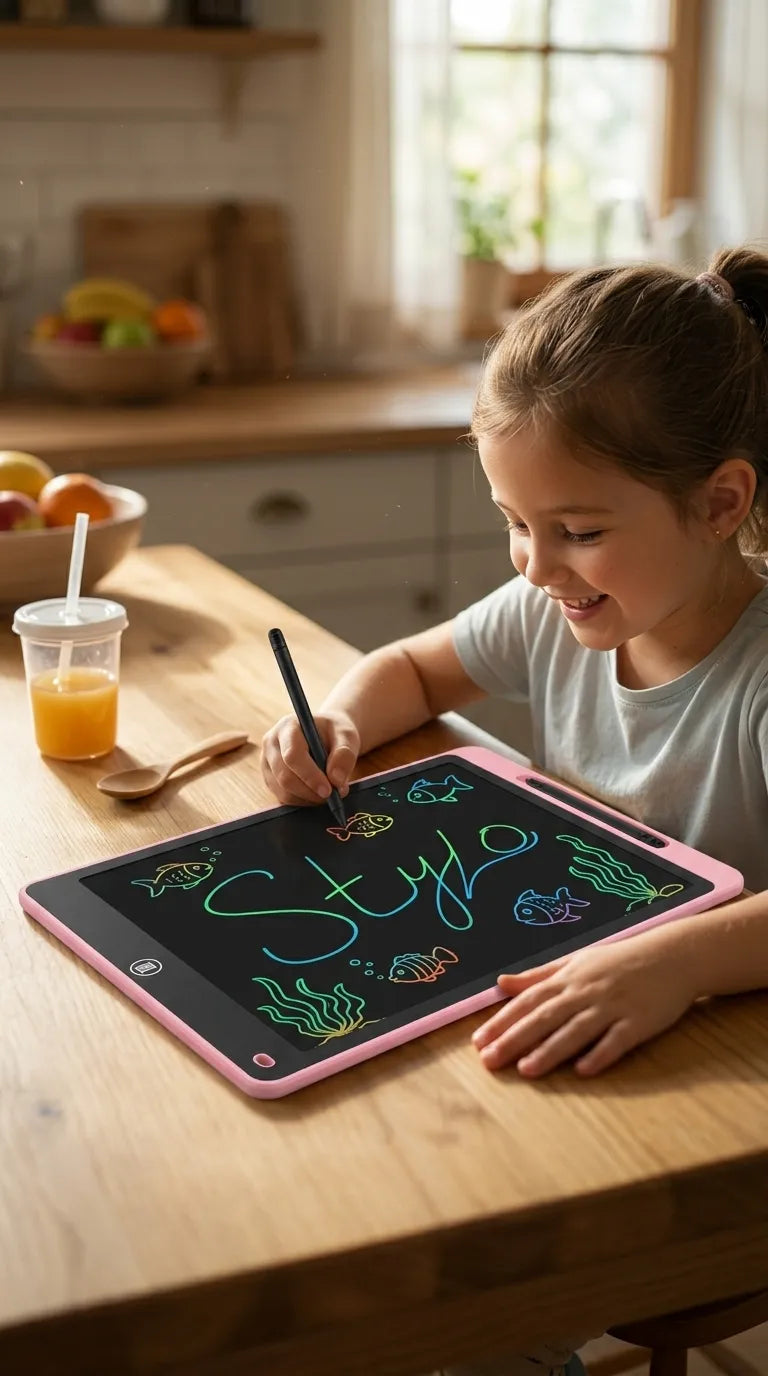 MS Mart - 16 Inch LCD Writing Tablet For Kids | Multicolor Screen Drawing & Writing Pad