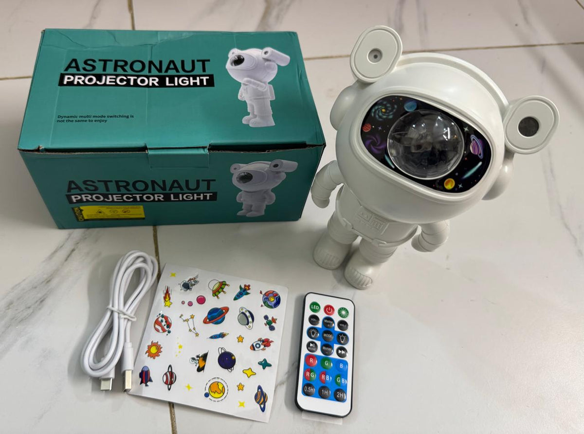 Astronaut Galaxy Projector Lamp | Starry Sky Night Light with Remote & Bluetooth