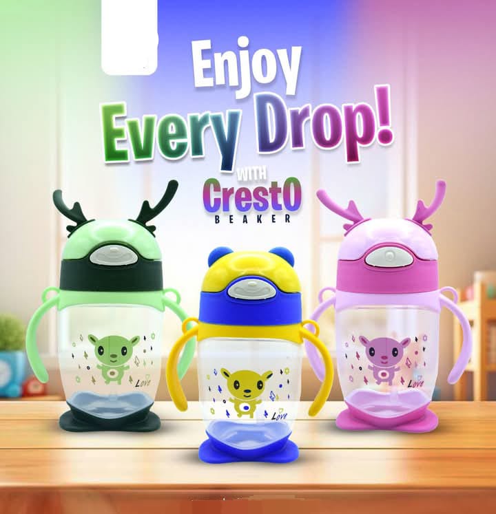 MS Mart - Baby Smile Sipper Cup with Handles | Leak-Proof Feeder Style Training Cup