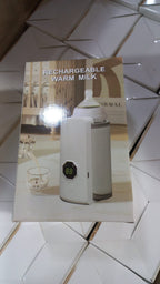 Rechargeable Portable Baby Bottle Milk Warmer | USB Type-C Digital Feeder Warmer