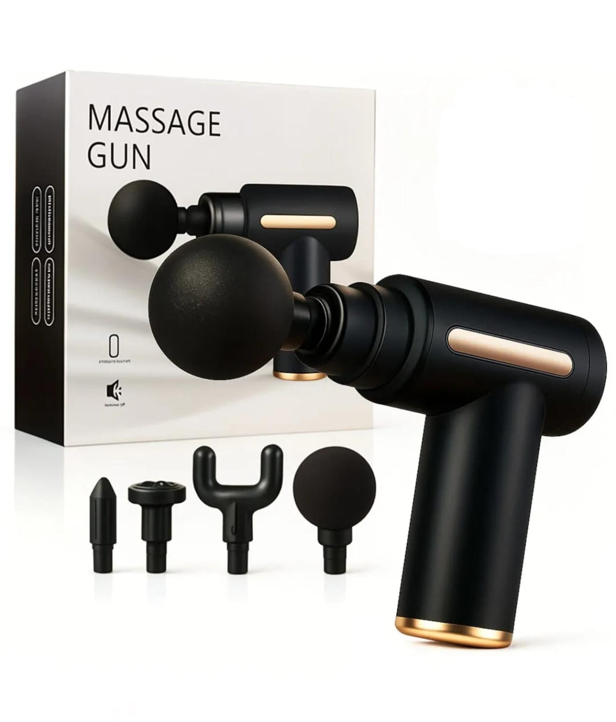 Massager Machine - Massage Gun Full Body - Deep Tissue Massage Gun - Massage Gun - Body Massager Powerful Muscle Relaxer For Men & Women Therapy Gun With Multiple Heads - Portable Rechargeable Pain Relief Massage