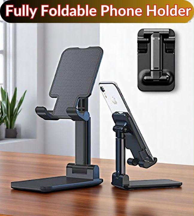 Universal Adjustable Mobile & Tablet Stand | Foldable & Pocket Size Phone Holder for Desk, Study, Office & Travel | Multi-Angle Support for All Smartphones & Tablets
