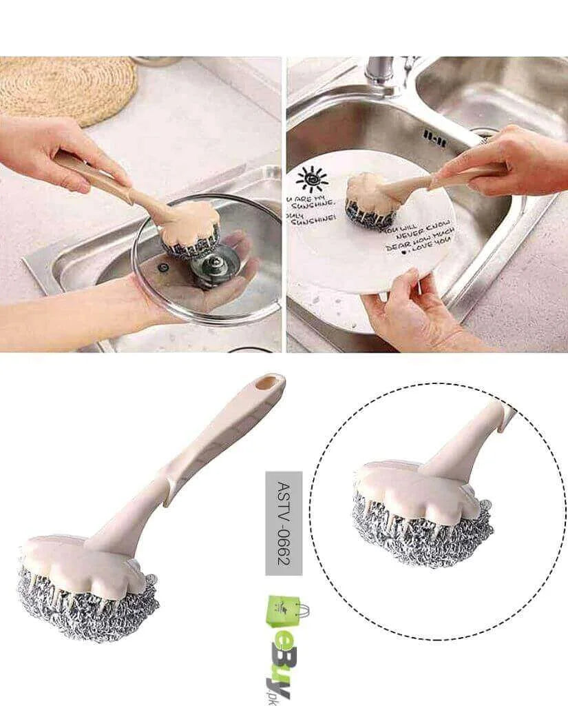 Pack Of 3 - Long Handle Kitchen Scrub Brush | Buy 2 Get 1 Free Offer
