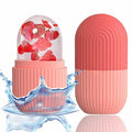 MS Mart - Rose Petal Ice Face Roller | Reusable Silicone Ice Cube Massager for Face, Eyes & Glowing Skin
