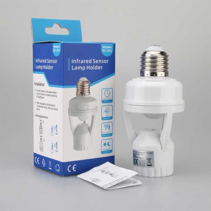 MS Mart - Motion Sensor Bulb Holder | Automatic Light On/Off Holder For Home