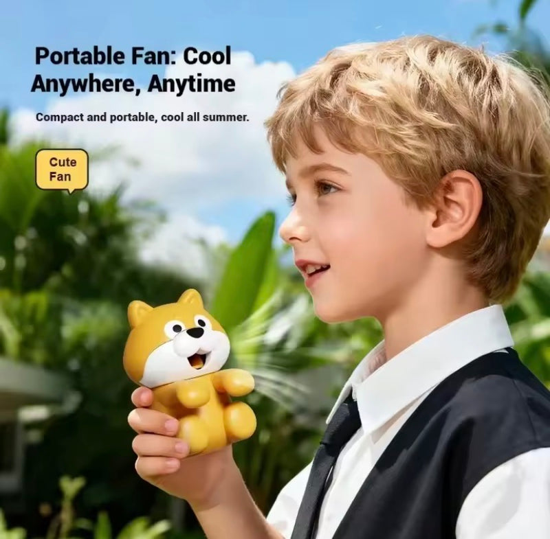 Clip-on Mini Fan for Cup&Bowl,Cute Animal Shaped Personal Fan for Cooling Coffee,&Drinks,Portable Desk Fan