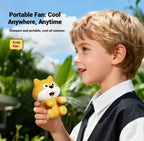 Clip-on Mini Fan for Cup&Bowl,Cute Animal Shaped Personal Fan for Cooling Coffee,&Drinks,Portable Desk Fan