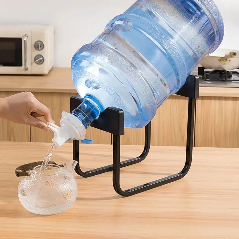 High Quality Water Bottle Stand with nozzle Rust resistant water Dispenser Metal Rack Dispenser Water Jug Holder Non-Screw with Water Tap