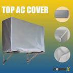 MS Mart - AC Cover Outdoor Unit | Parachute Fabric Waterproof Cover For AC - Silver