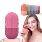 MS Mart - Rose Petal Ice Face Roller | Reusable Silicone Ice Cube Massager for Face, Eyes & Glowing Skin