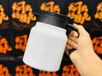 1pc Stainless Steel Double-layer Insulated Mini Hot Water Tea Pot