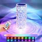 MS Mart - Crystal Diamond Table Lamp | 16 Colors Touch & Remote Control Rose Lamp