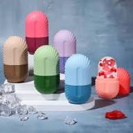 MS Mart - Rose Petal Ice Face Roller | Reusable Silicone Ice Cube Massager for Face, Eyes & Glowing Skin