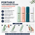 MS Mart - Portable Travel Toothbrush Holder Case | Joyful Feel Toothbrush Box