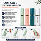 MS Mart - Portable Travel Toothbrush Holder Case | Joyful Feel Toothbrush Box