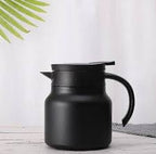 1pc Stainless Steel Double-layer Insulated Mini Hot Water Tea Pot