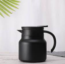 1pc Stainless Steel Double-layer Insulated Mini Hot Water Tea Pot