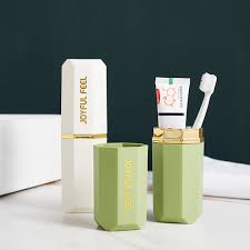 MS Mart - Portable Travel Toothbrush Holder Case | Joyful Feel Toothbrush Box