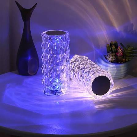 MS Mart - Crystal Diamond Table Lamp | 16 Colors Touch & Remote Control Rose Lamp