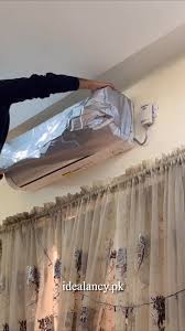 MS Mart - AC Cover Outdoor Unit | Parachute Fabric Waterproof Cover For AC - Silver
