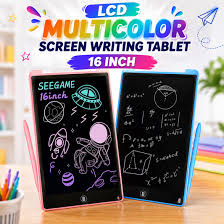 MS Mart - 16 Inch LCD Writing Tablet For Kids | Multicolor Screen Drawing & Writing Pad