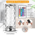 MS Mart - Crystal Diamond Table Lamp | 16 Colors Touch & Remote Control Rose Lamp