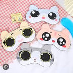 MS Mart - Cute Cartoon Sleeping Eye Mask With Ice Gel Bag | Cool & Sleeping Mask For Girls