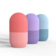 MS Mart - Rose Petal Ice Face Roller | Reusable Silicone Ice Cube Massager for Face, Eyes & Glowing Skin