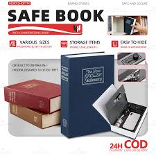 MS Mart - Secret Book Safe Locker | Dictionary Shape Password Safe Box - Medium Size