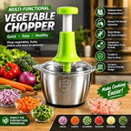 Manual Push Chopper | Mega Max Steel Chopper - Hand Press Vegetable & Meat Chopper