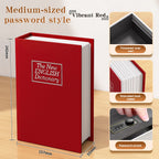 MS Mart - Secret Book Safe Locker | Dictionary Shape Password Safe Box - Medium Size